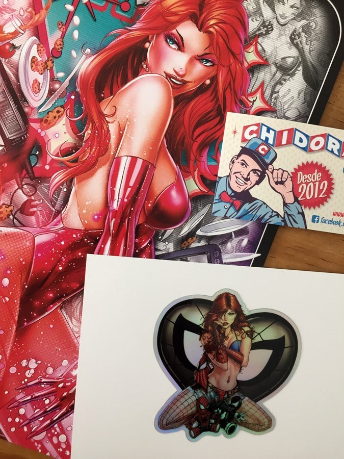 Comic - White Widow #1 Tyndall Sexy Jessica Rabbit Firma Coa
