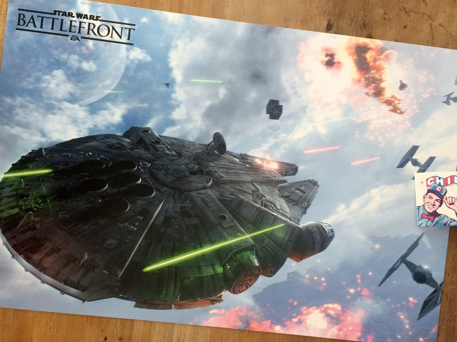Print - Litografía Star Wars Han Solo Battlefront Millennium