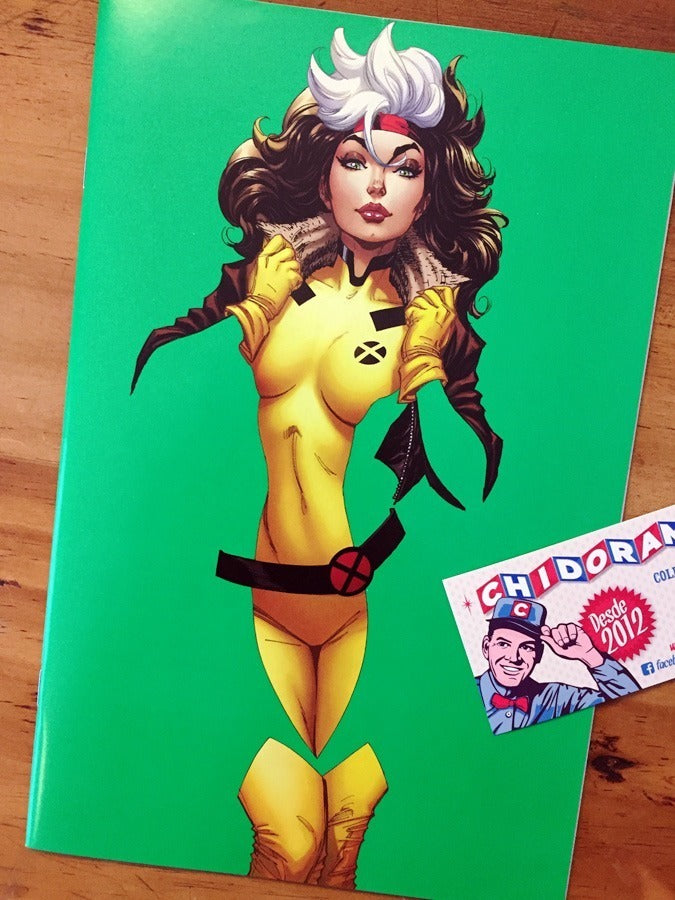 Comic - X-men #1 Scott Campbell Coa Rogue Green Variant Sexy