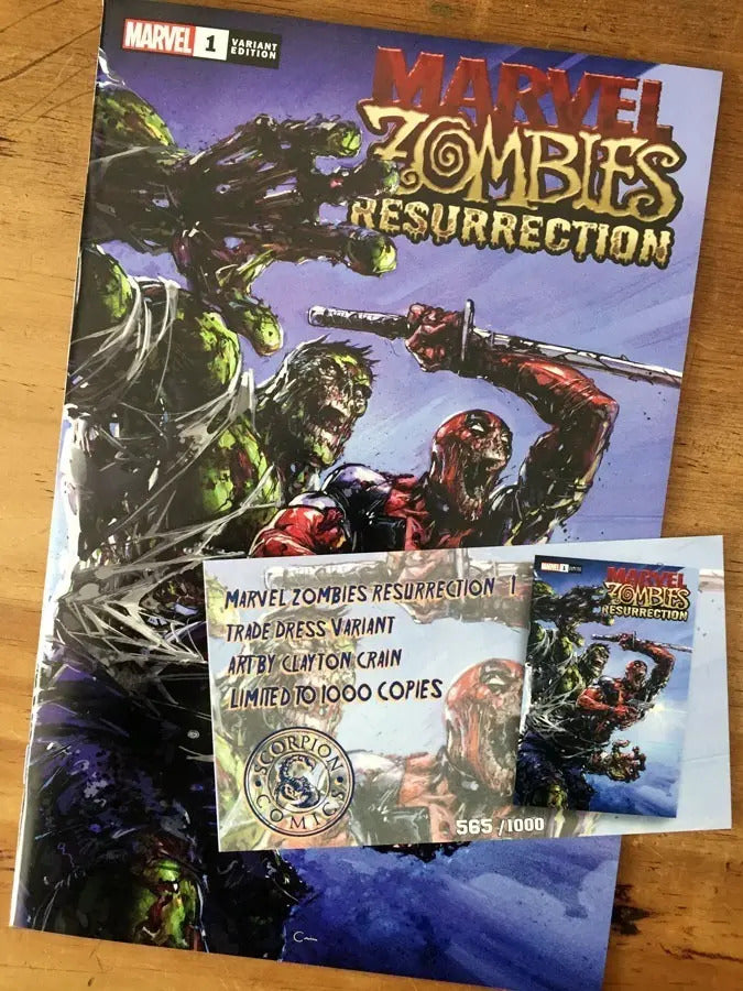 Comic - Marvel Zombies Resurrection #1 Clayton Crain Hulk