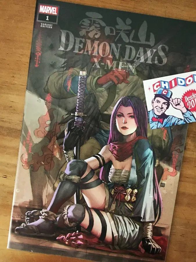 Comic - Demon Days X-men #1 Kael Ngu Variant Psylocke
