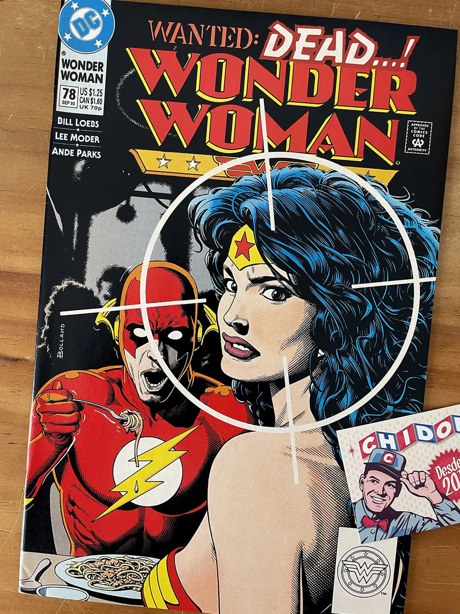 Comic - Wonder Woman #78 Brian Bolland Flash