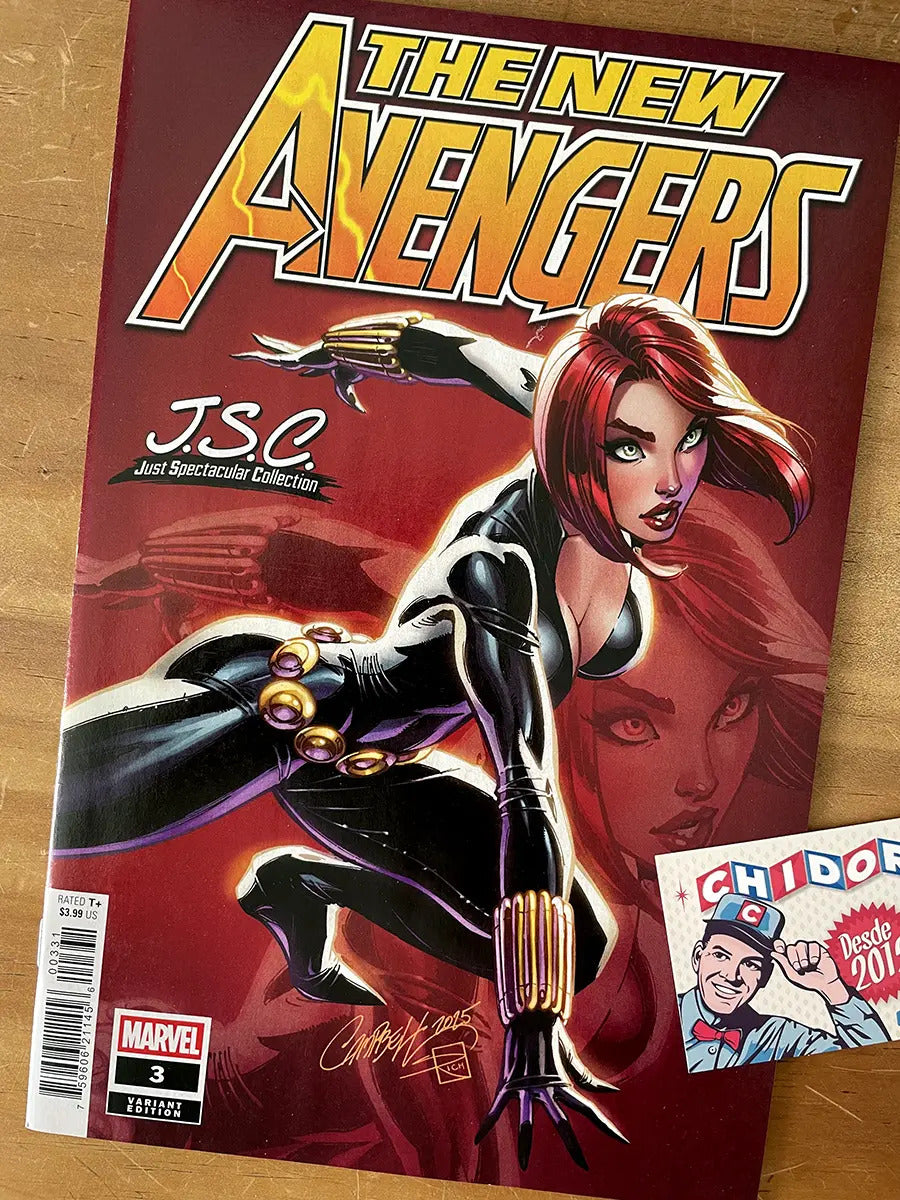 Comic - The New Avengers #3 Scott Campbell Black Widow
