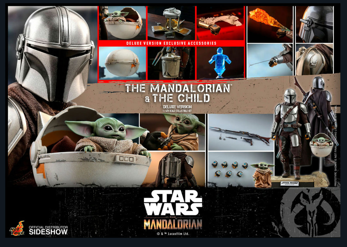 Figura - The Mandalorian & Child Dx Ver Hot Toys Star Wars