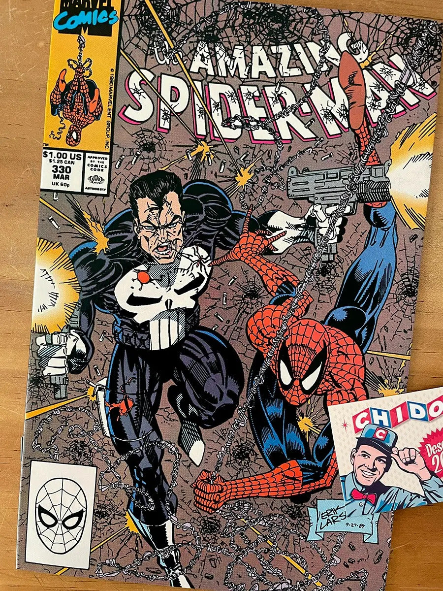 Comic - Amazing Spider-man #330 Erik Larsen Punisher
