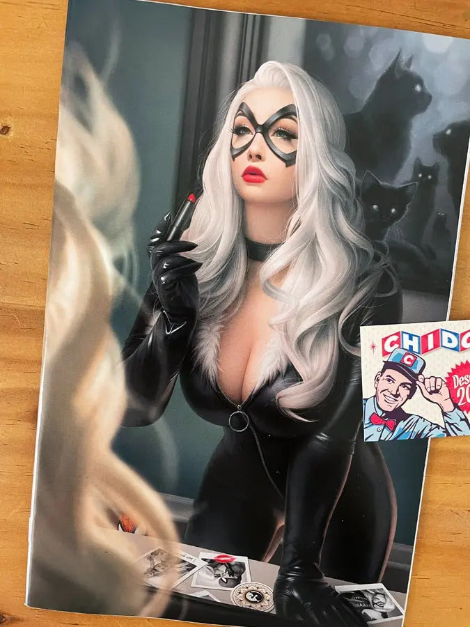 Comic - Amazing Spider-man 26 Warren Louw Virgin Black Cat