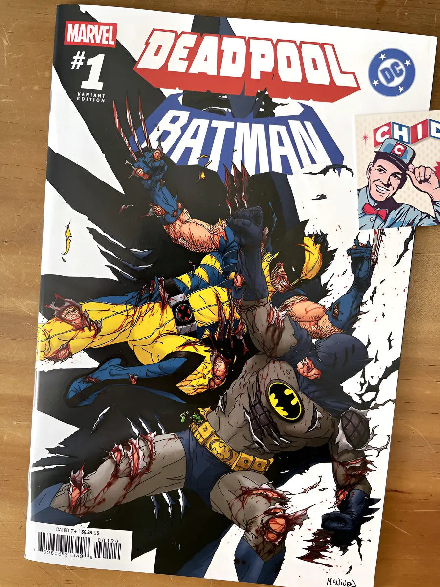 Comic - Batman Deadpool #1 Steve Mcniven Wolverine Snyder