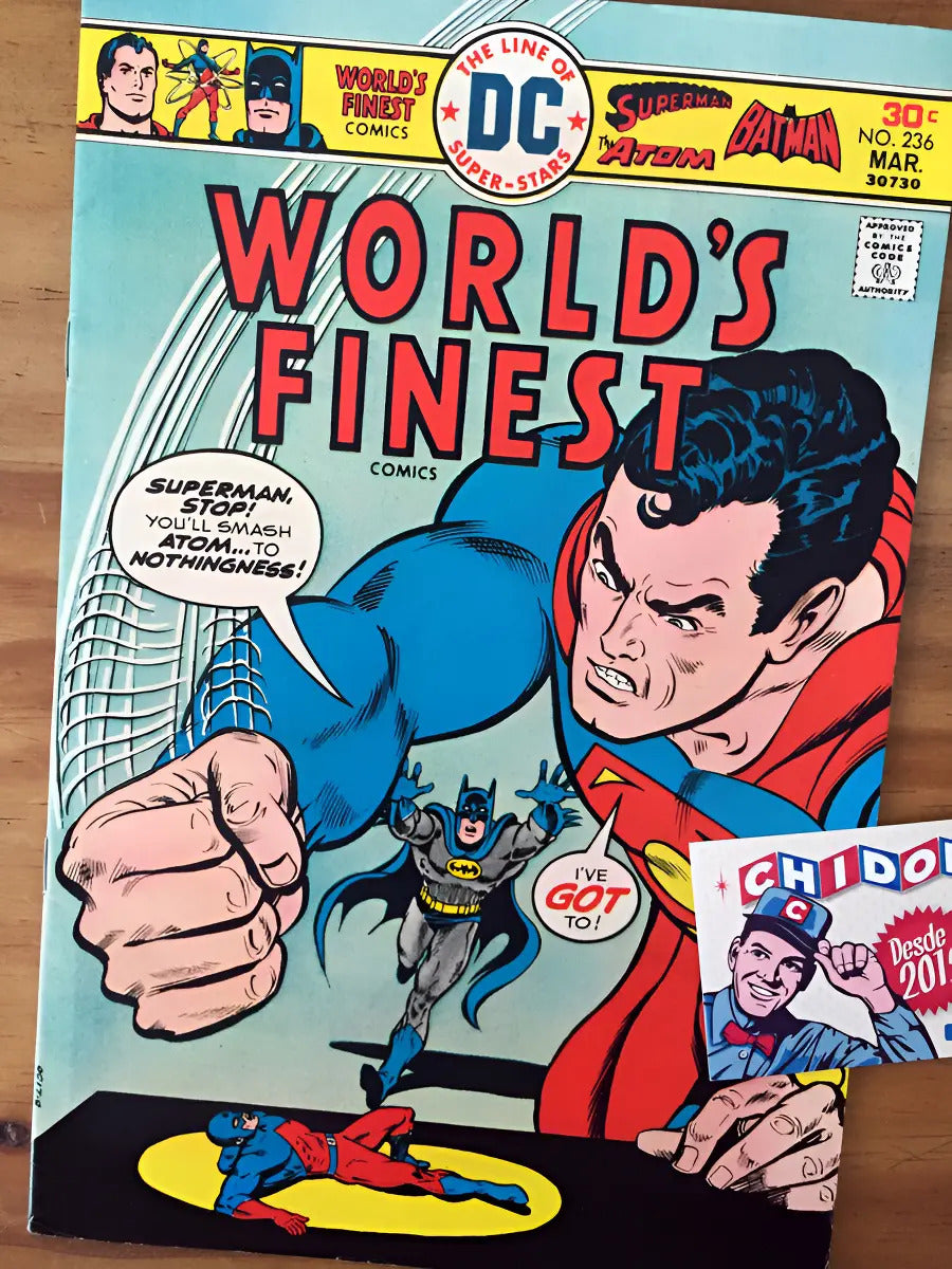 Comic - World's Finest #236 Superman Batman Atom