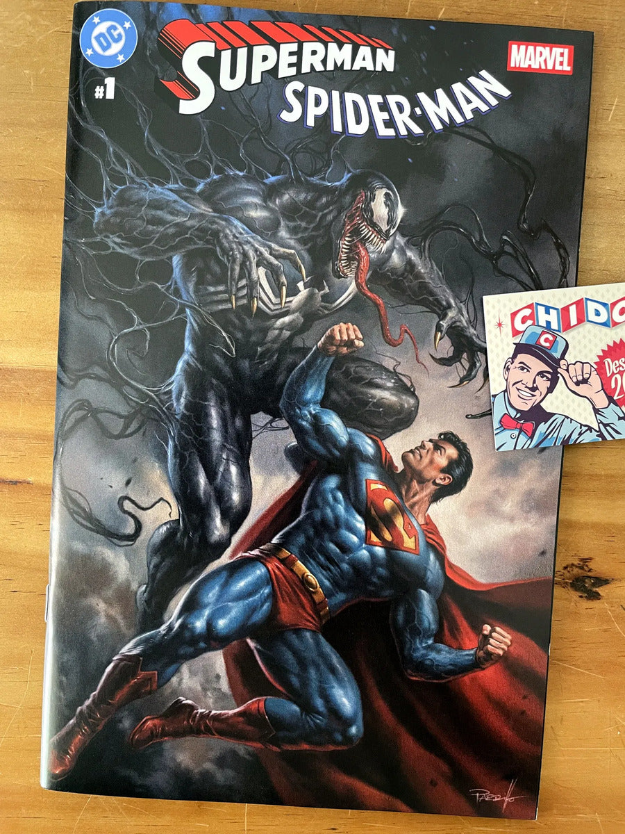 Comic - Superman Spider-man #1 Parrillo Venom Variant