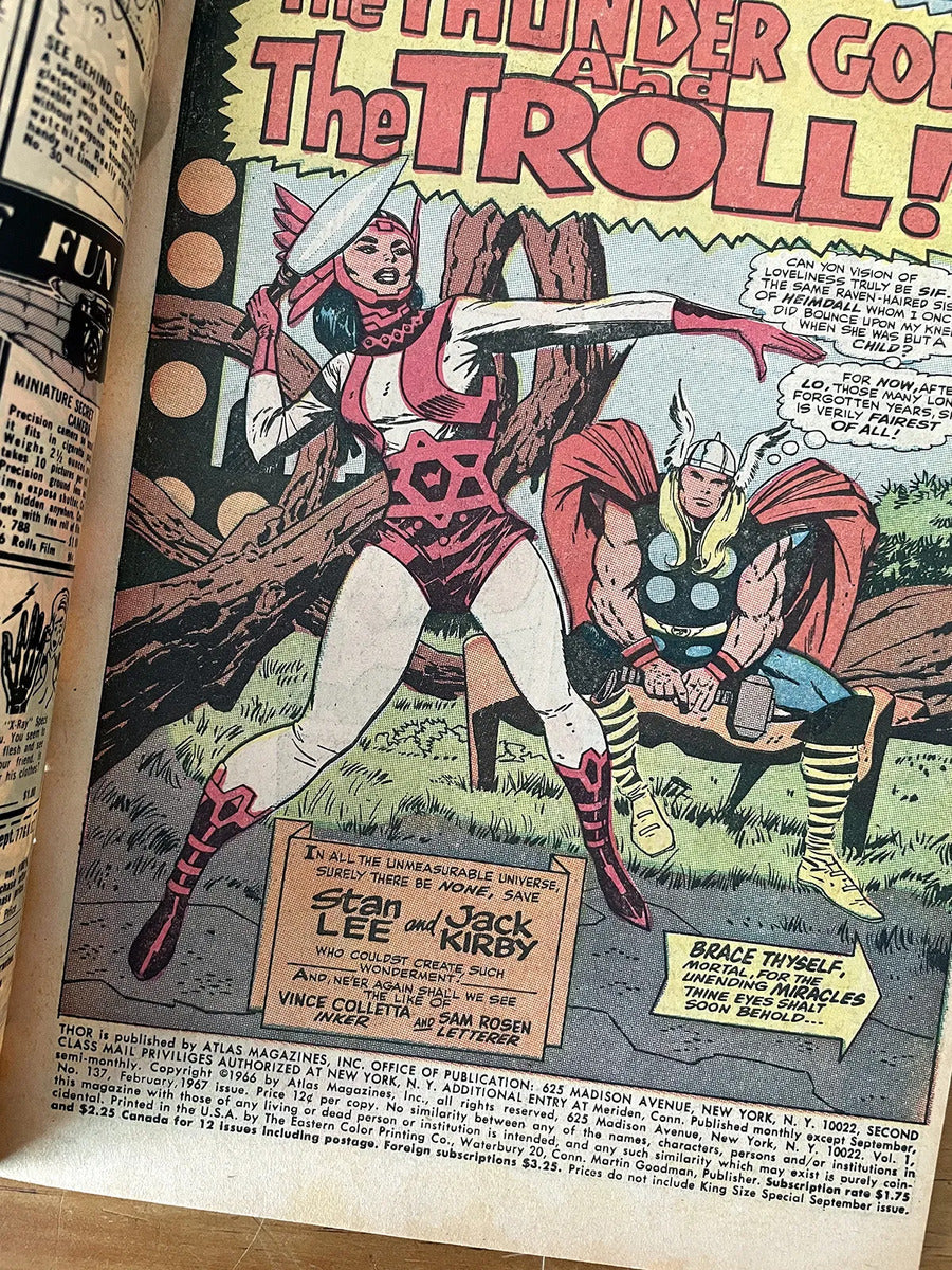 Comic - Mighty Thor #137 Jack Kirby Stan Lee 1966