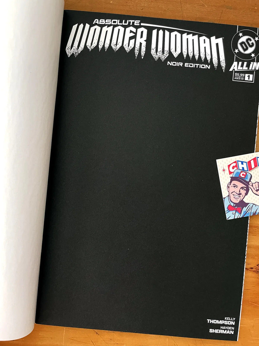 Comic - Absolute Wonder Woman #1 Noir Edition Blank Variant