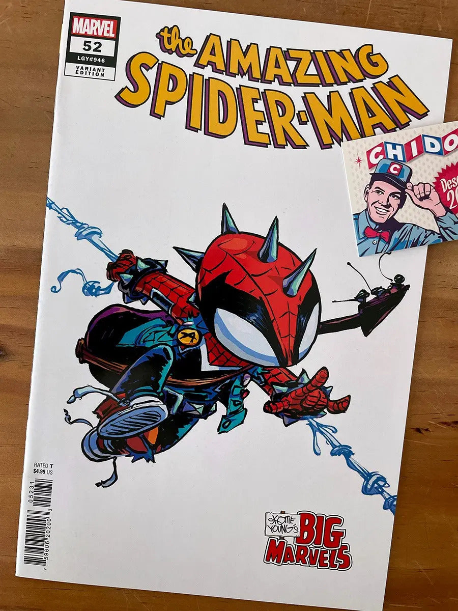 Comic - Amazing Spider-man #52 Skottie Young Baby Punk