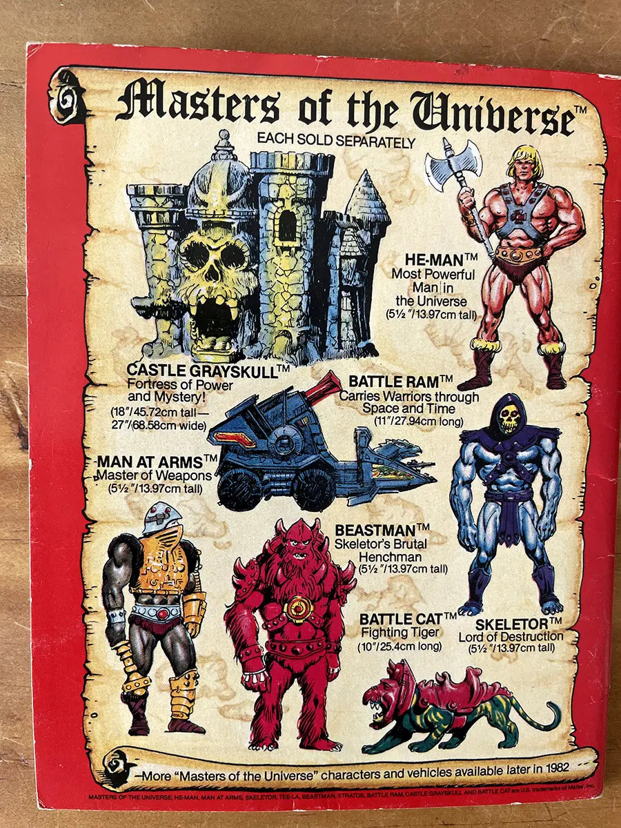 Mini Book - Masters Of The Universe 1981 Mattel He-man Motu