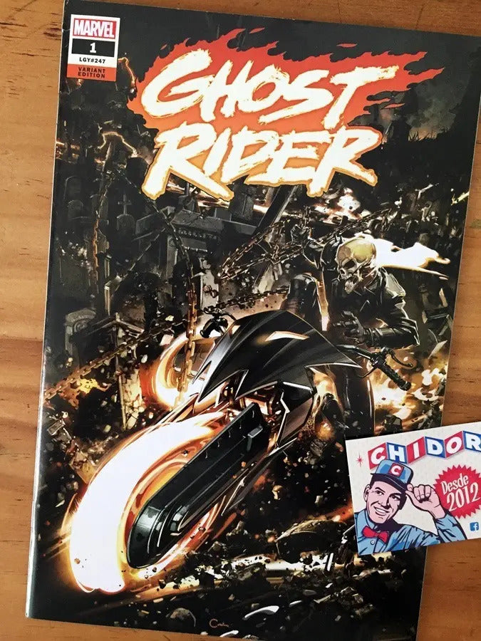 Comic - Ghost Rider #1 Clayton Crain Variant Con Coa Ltd