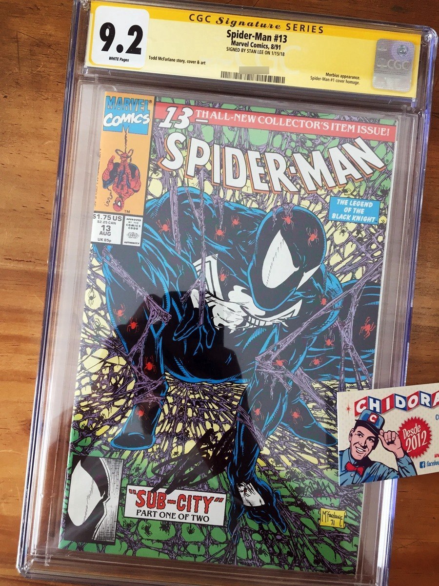 Comic Cgc - Spider-man #13 Mcfarlane Torment Stan Lee Firma