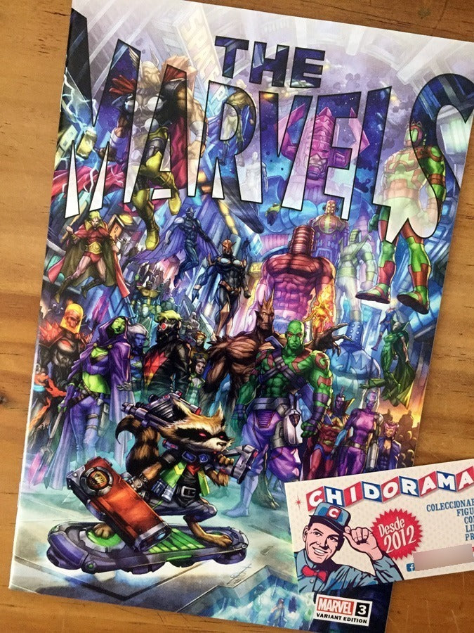 Comic Set - The Marvels #1 #2 #3 Alan Quah Variants Ross