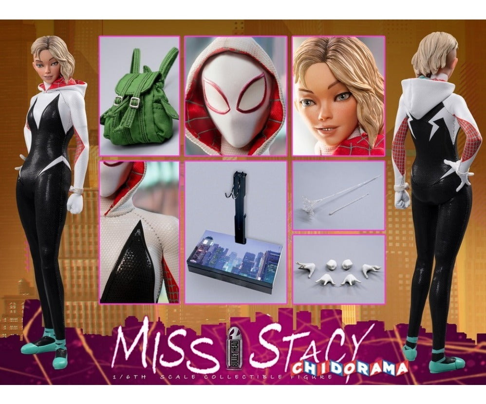 Figura - Spider-gwen Stacy Bullethead Bh005 Nueva Y Sellada