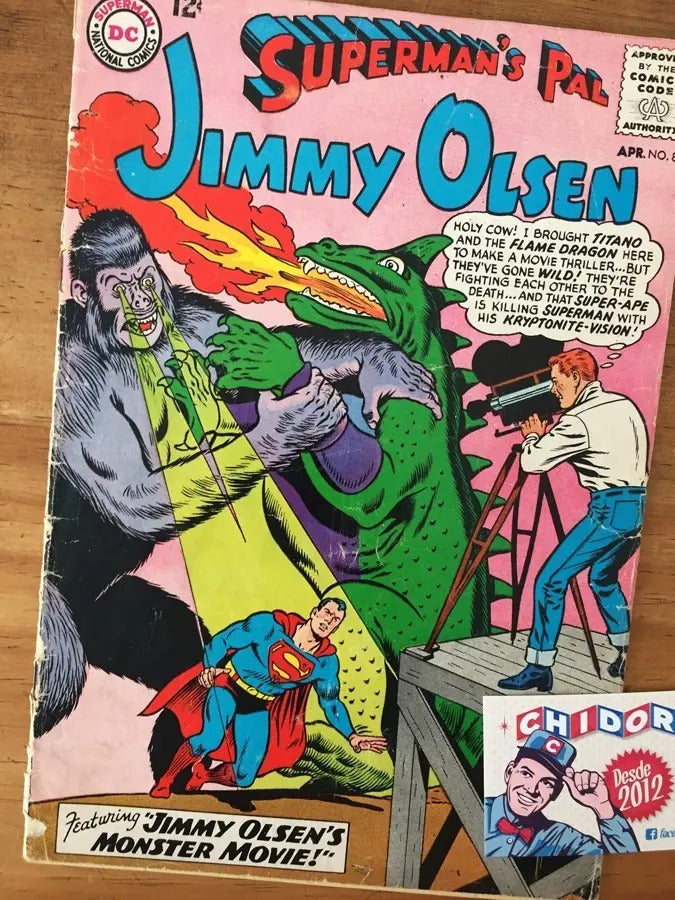 Comic - Jimmy Olsen #84 Superman Godzilla Vs King Kong