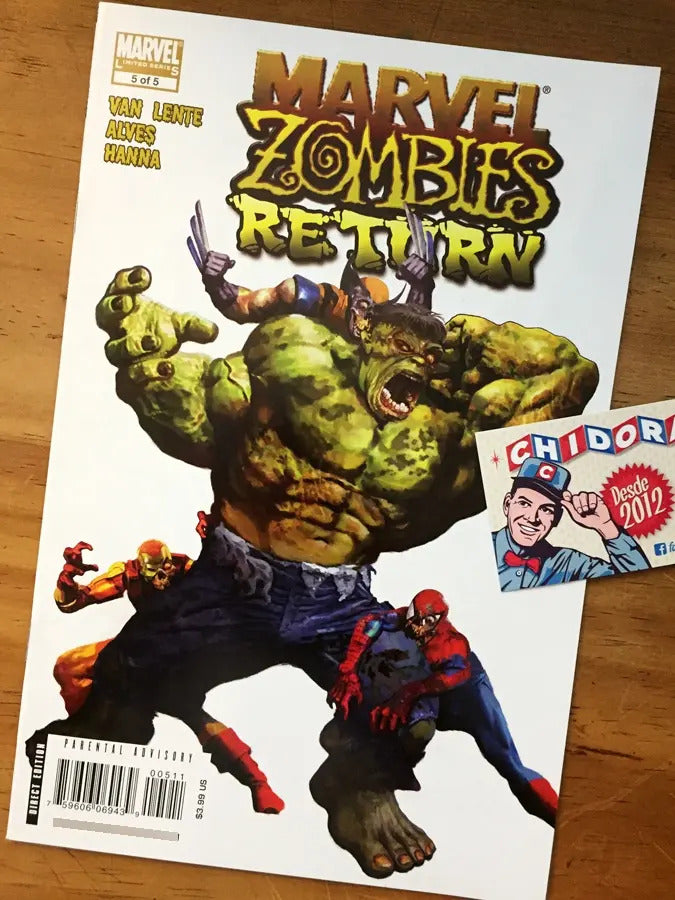 Comic - Marvel Zombies Return #5 Hulk Wolverine Spider-man
