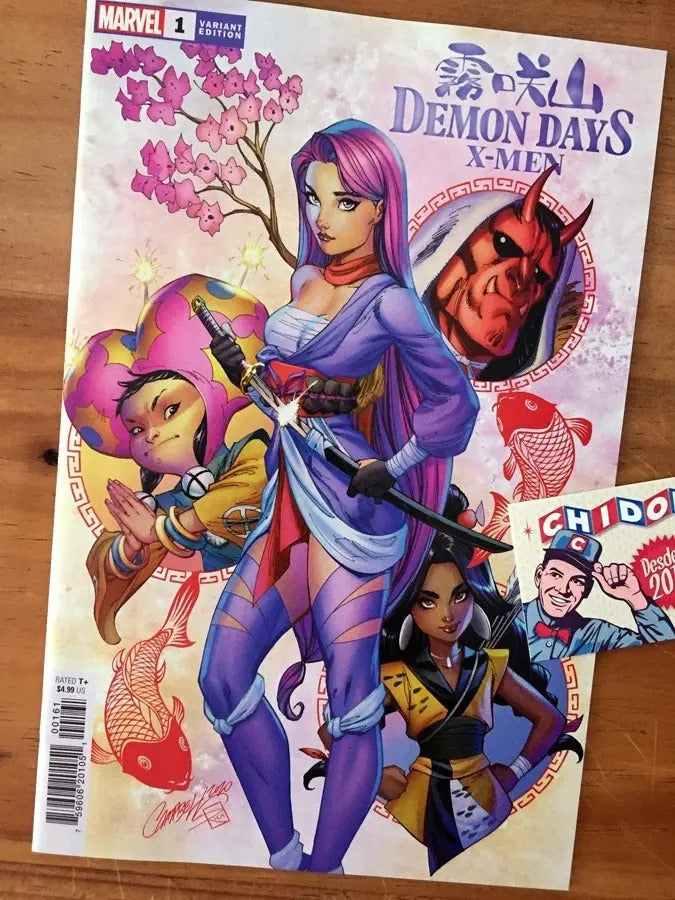 Comic - Demon Days X-men #1 Scott Campbell Variant Psylocke