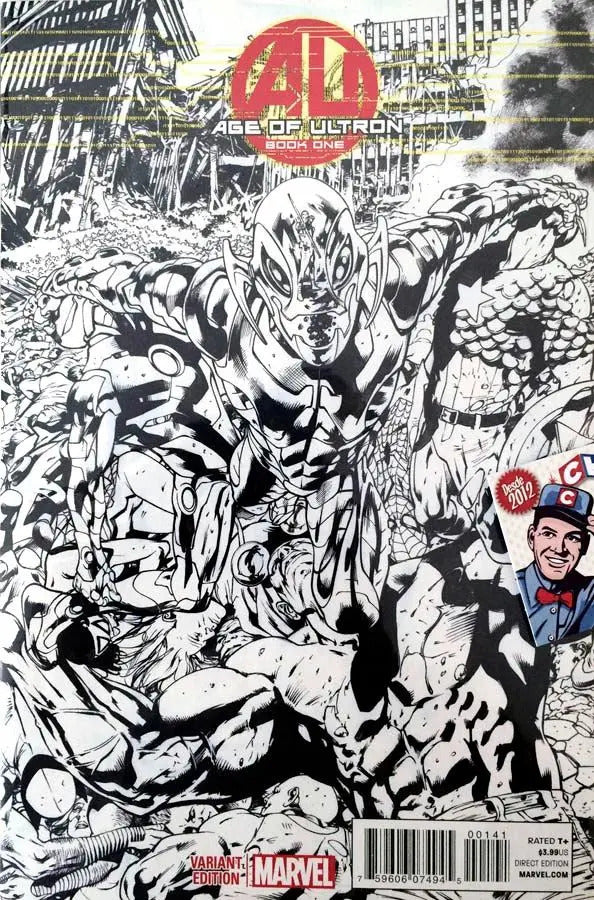 Comic - Age Of Ultron #1 Bryan Hitch Sketch Variant