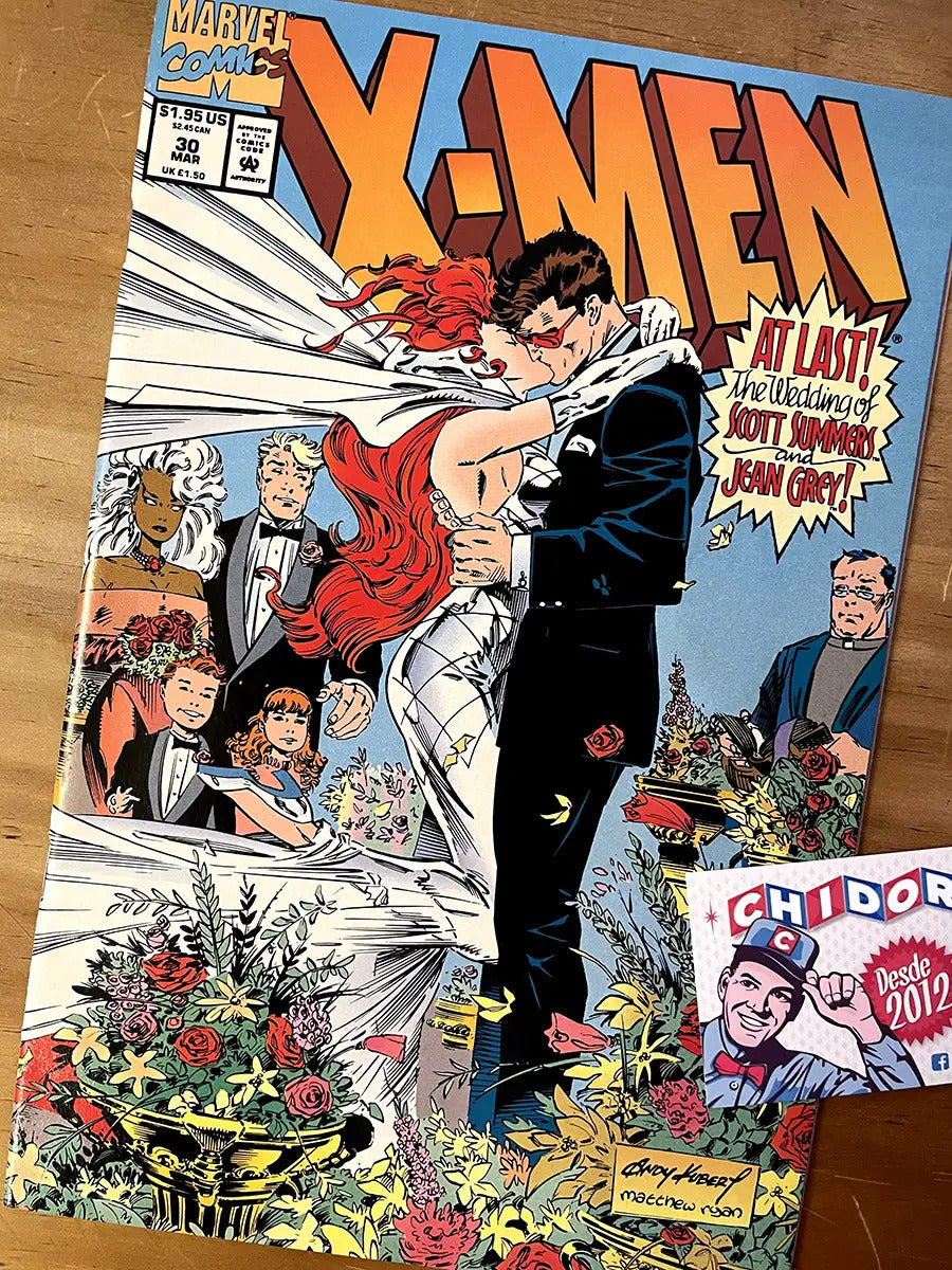 Comic - X-men #30 Wedding Jean Grey Cyclops Andy Kubert