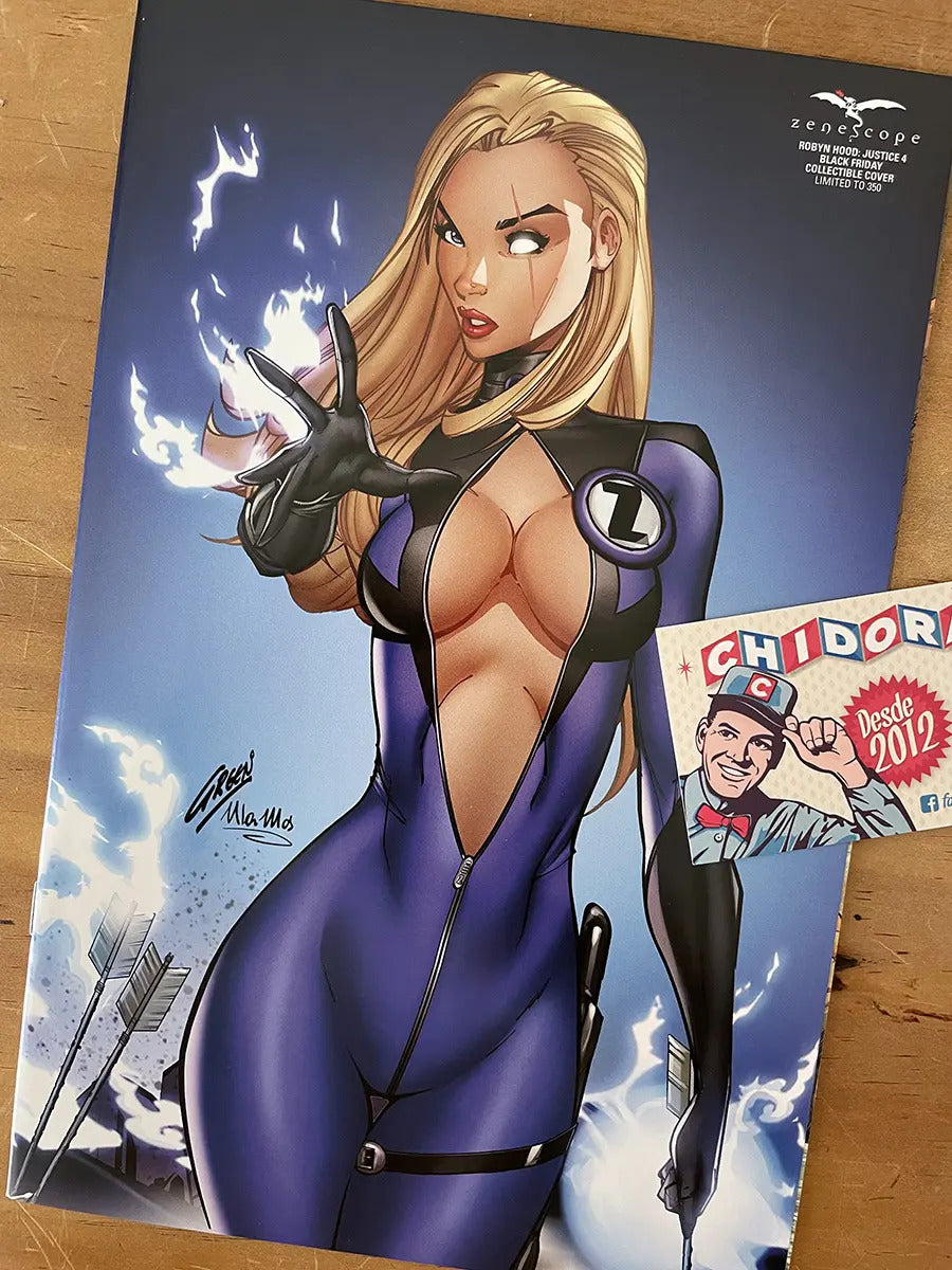 Comic - Robyn Hood Justice #4 Sue Richards Sexy Paul Green