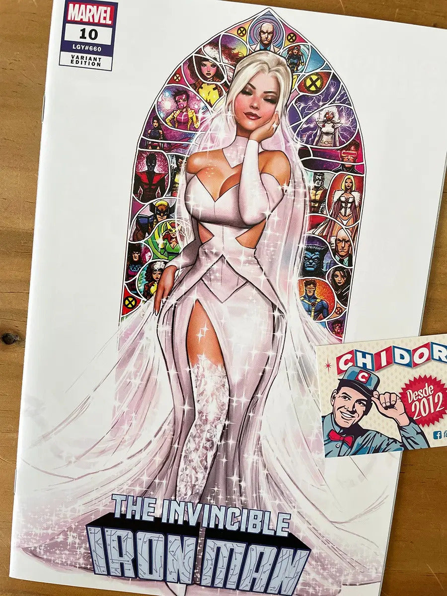 Comic - Invincible Iron Man #10 Szerdy Emma Frost Boda Sexy