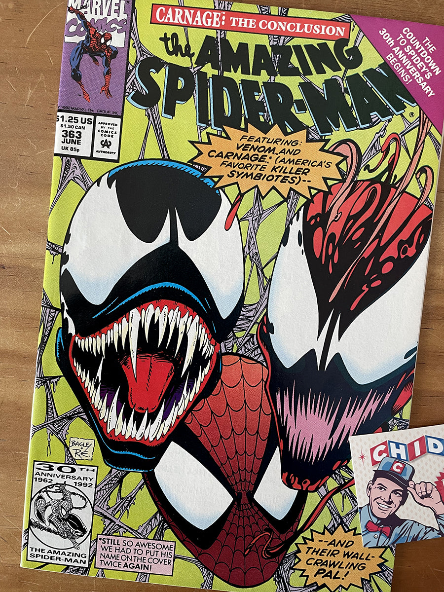 Comic - Amazing Spider-man #363 Mark Bagley Carnage Venom