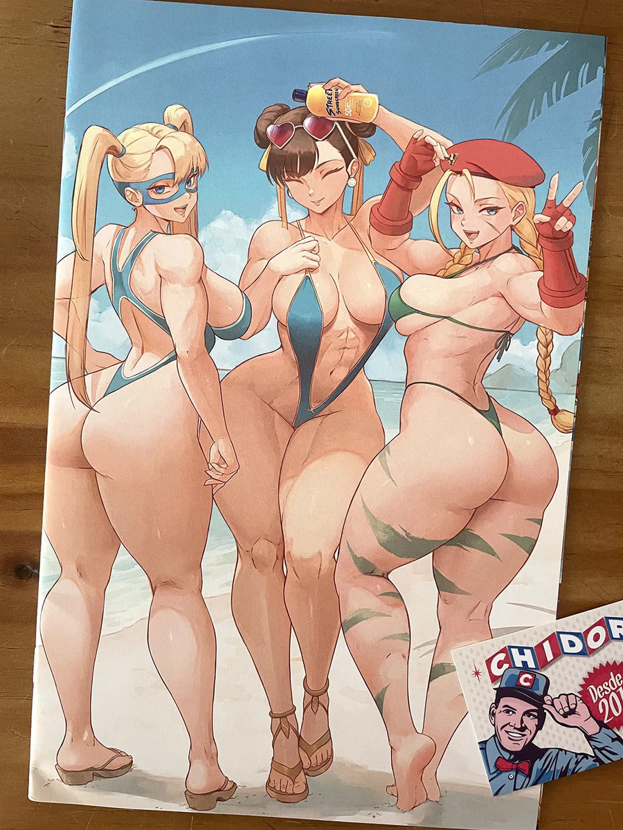 Comic - Street Fighter Swimsuit Lesott Cammy Chun Li Mika A