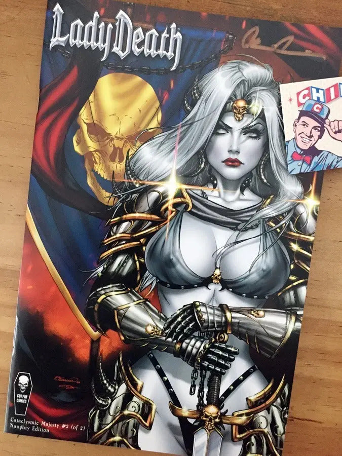 Comic - Lady Death Cataclysmic Majesty 1 Firma Coa Naughty