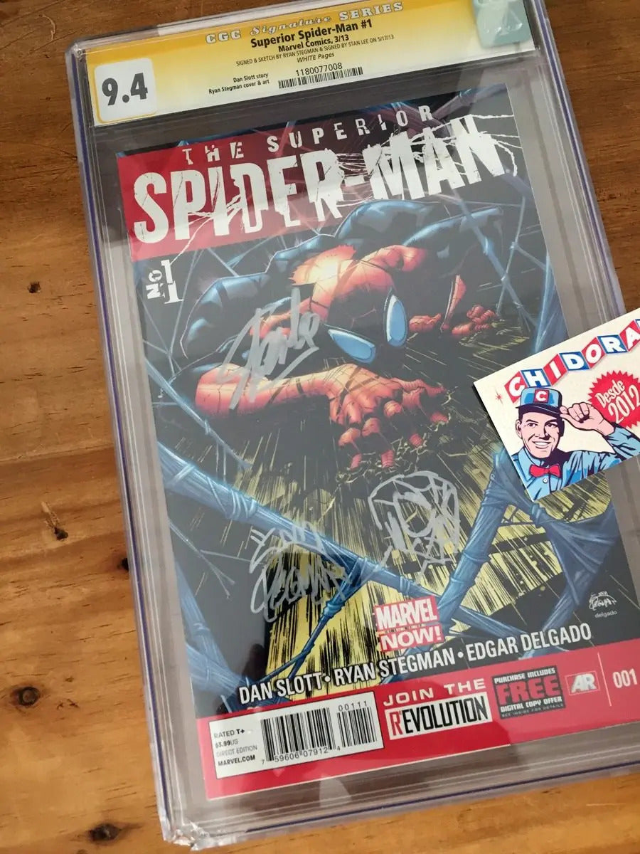 Comic Cgc - Superior Spider-man #1 Stan Lee Firma Dañado