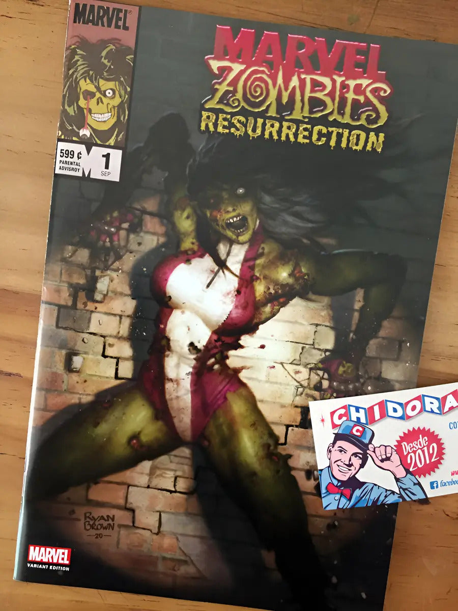 Comic - Marvel Zombies Resurrection #1 She-hulk Ryan Brown