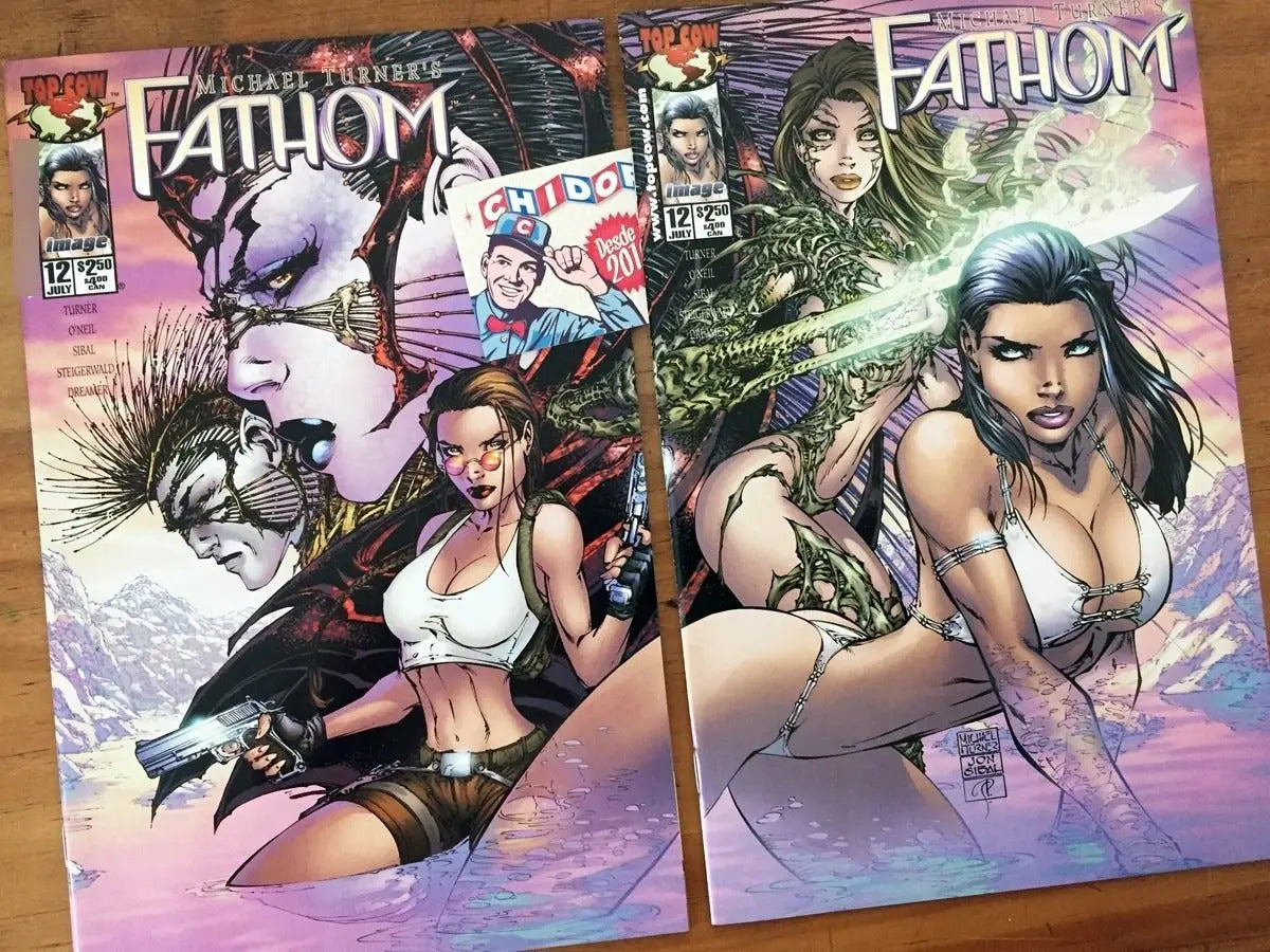 Comic Set - Fathom #12 Michael Turner Connecting Variants