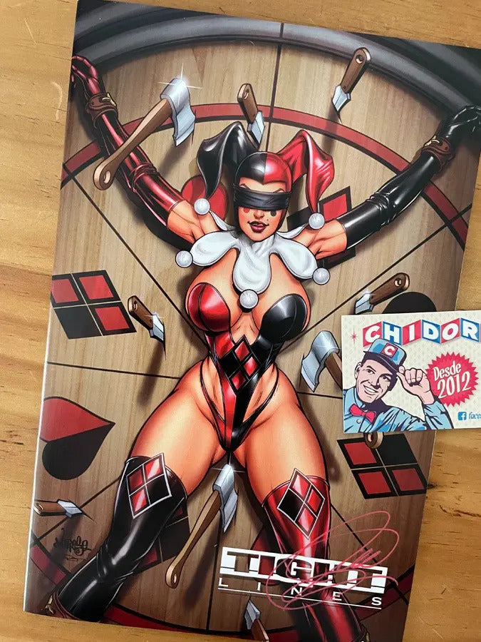 Sketchbook - Tight Lines Varese Sexy Firmado Harley Quinn