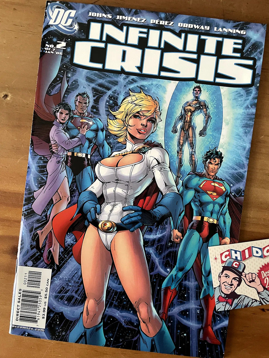 Comic - Infinite Crisis #2 Jim Lee Power Girl Superman
