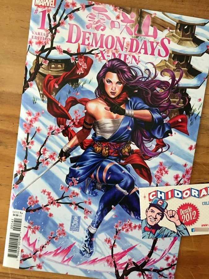 Comic - Demon Days X-men #1 Mark Brooks Variant Psylocke