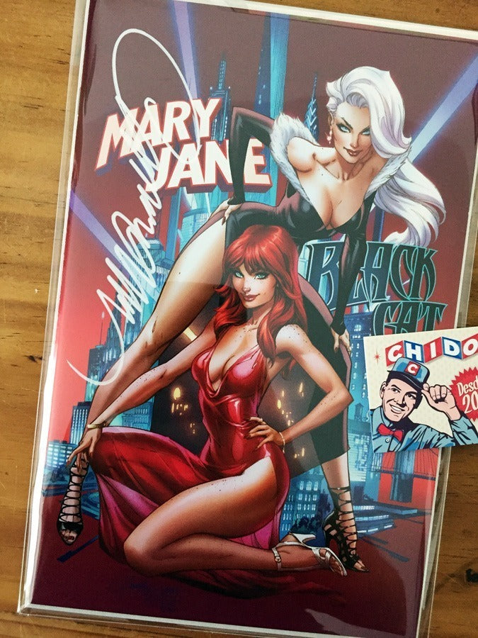 Comic Set - Mary Jane & Black Cat #1 Scott Campbell Firmadas