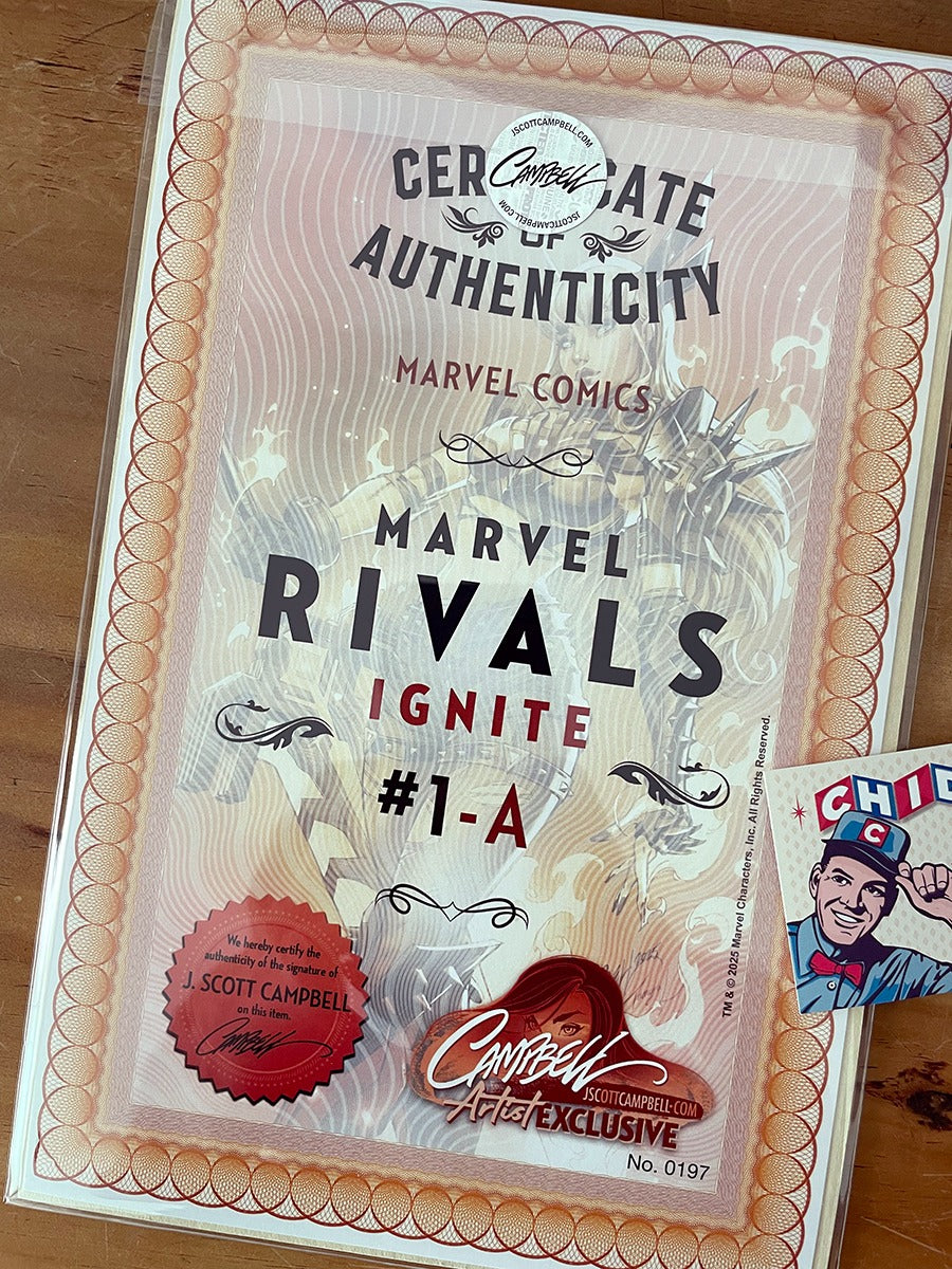 Comic - Marvel Rivals Ignite #1 Scott Campbell Set Firmado