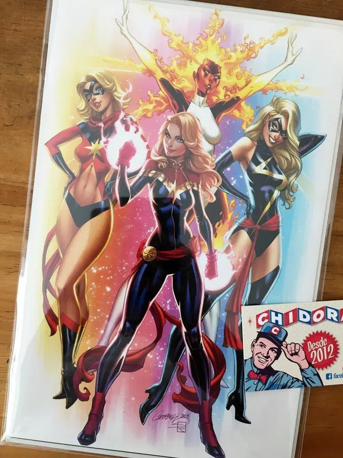 Comic - Captain Marvel #1 Cover F Scott Campbell