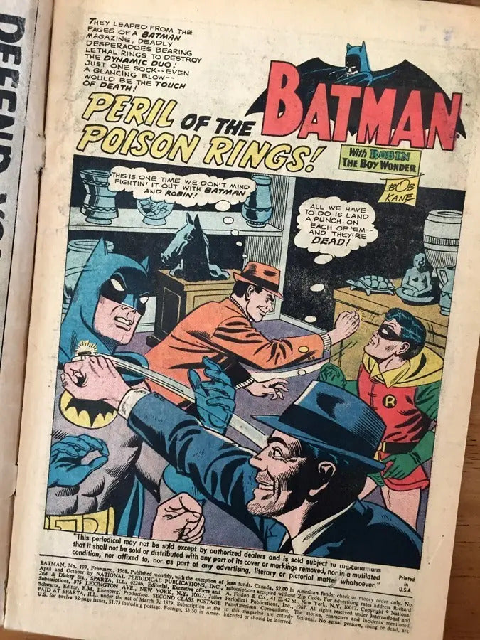 Comic - Batman #199 Bob Kane
