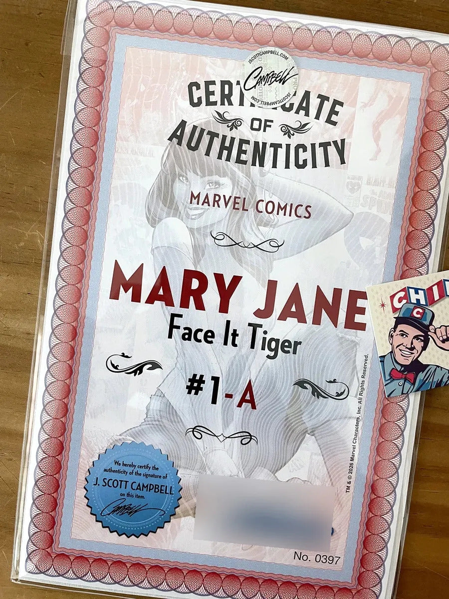 Comic - Mary Jane Face It Tiger #1 Campbell Cover A Firmada