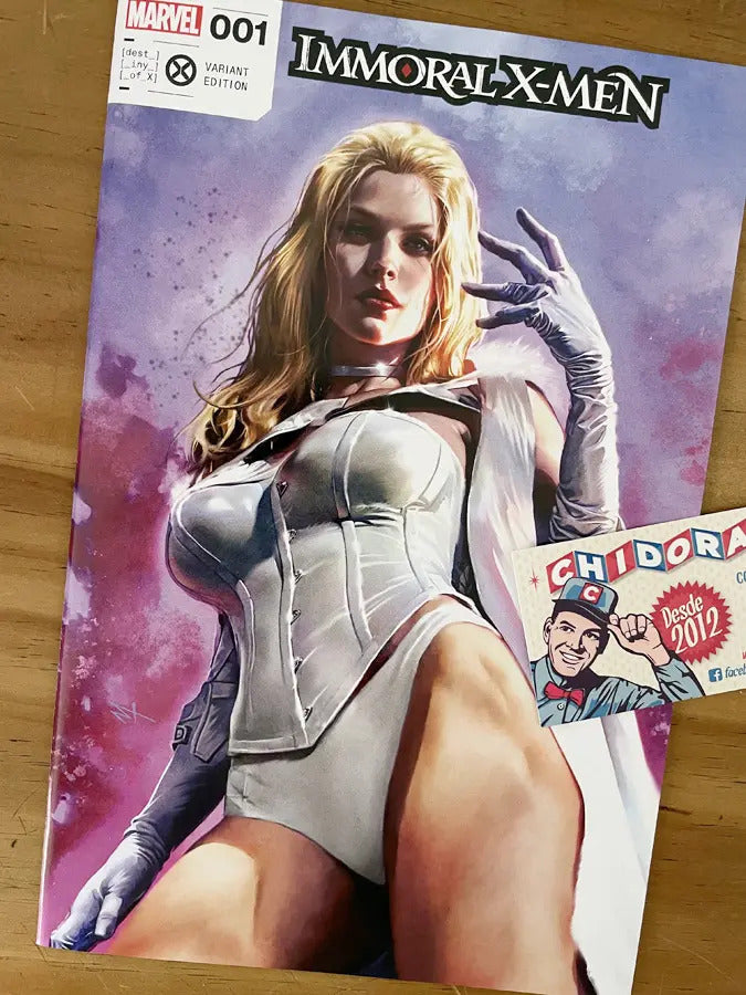 Comic - Immoral X-men #1 Emma Frost White Queen Sexy Turini
