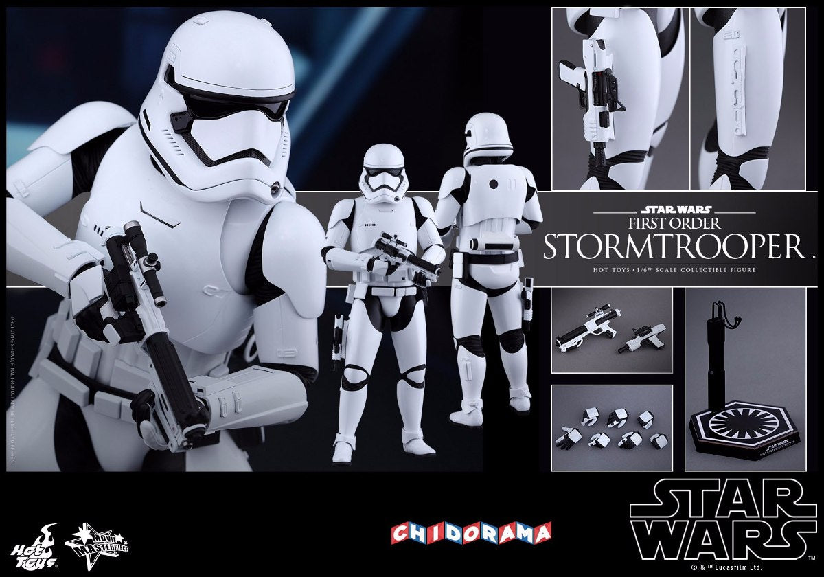 Figura - First Order Stormtrooper Star Wars Hot Toys 1/6 Nvo