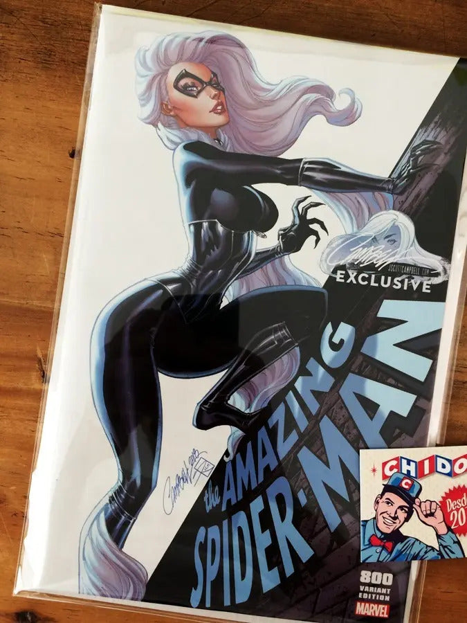Comic - Amazing Spider-man #800 Scott Campbell C Black Cat