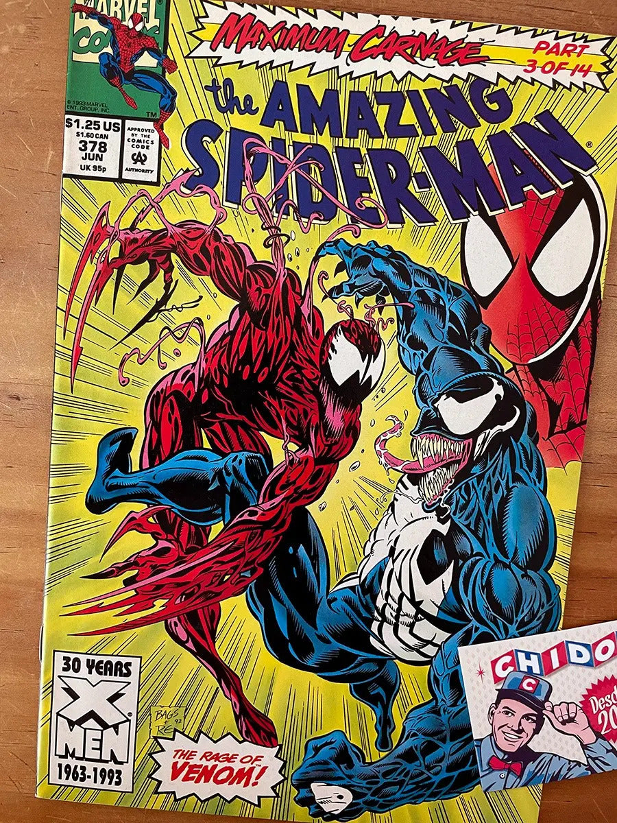 Comic - Amazing Spider-man #378 Venom Carnage Mark Bagley