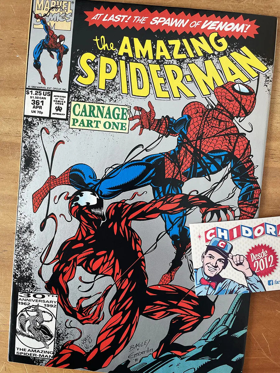 Comic - Amazing Spider-man #361 Bagley 1st Ap Carnage Silver