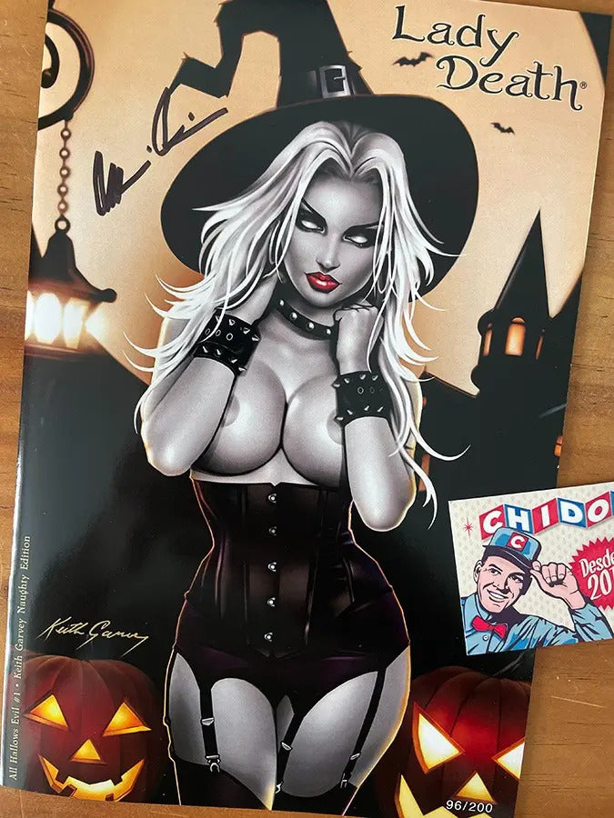 Comic - Lady Death All Hallows Evil #1 Keith Garvey Sexy