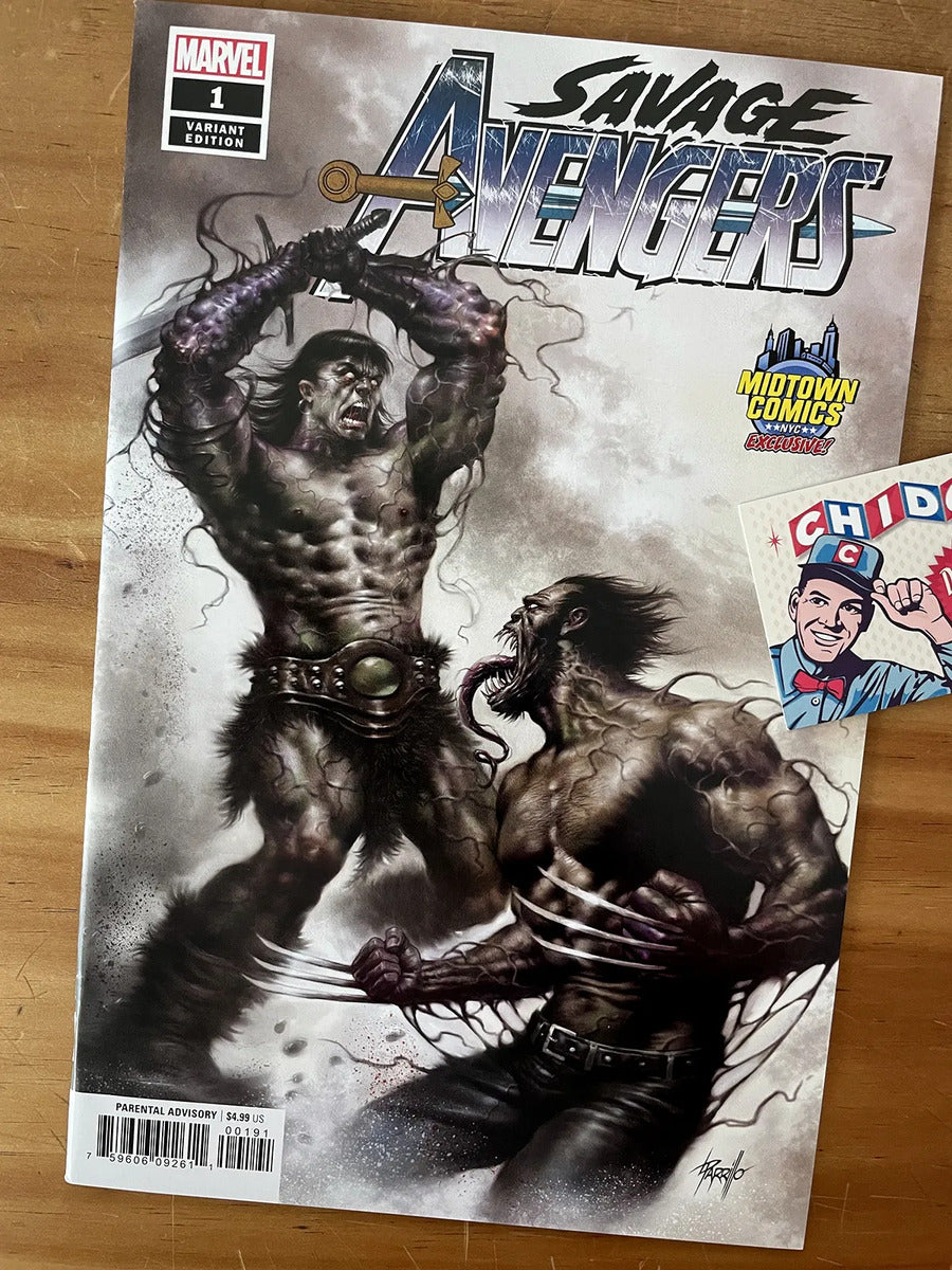 Comic - Savage Avengers #1 Parrillo Wolverine Vs Conan