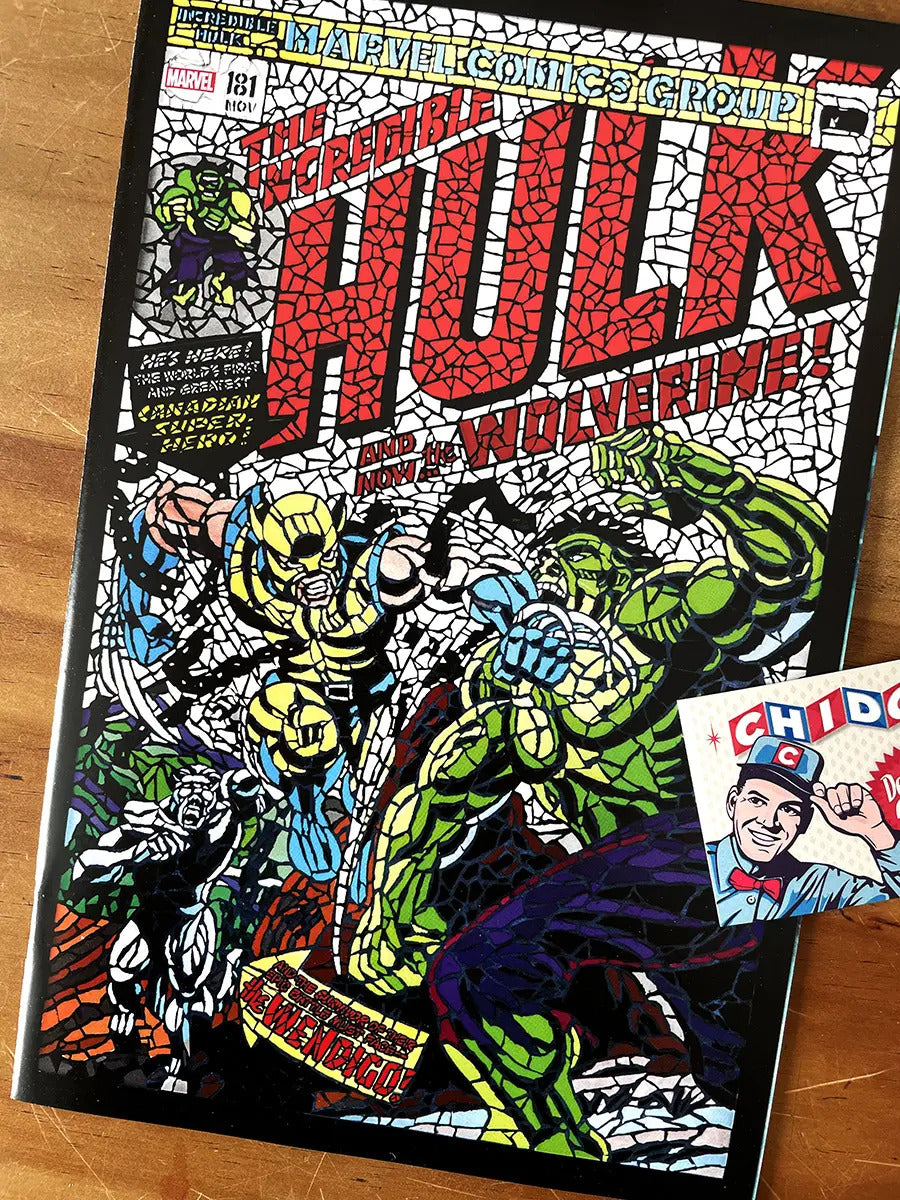 Comic - Wolverine #1 Shattered Variant Hulk Vs Wolverine Coa